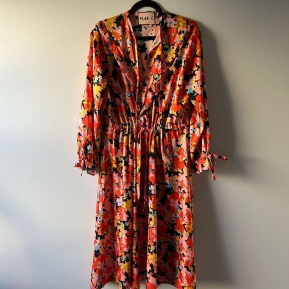 Plan C Multicolor Long Sleeve Dress - Picture 3 of 13
